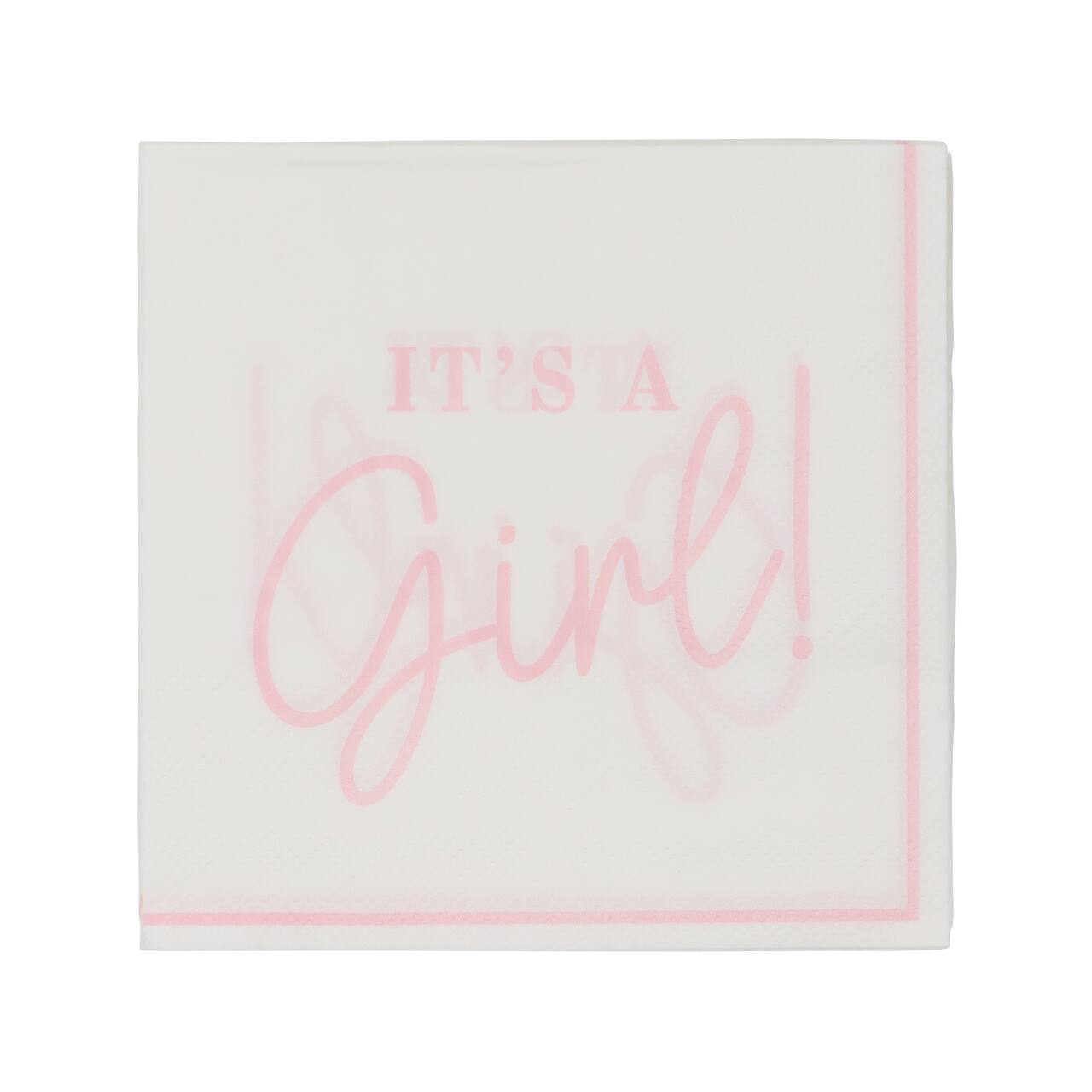 24 Packs: 20 ct. (480 total) It's a Girl Beverage Napkins by Celebrate It™